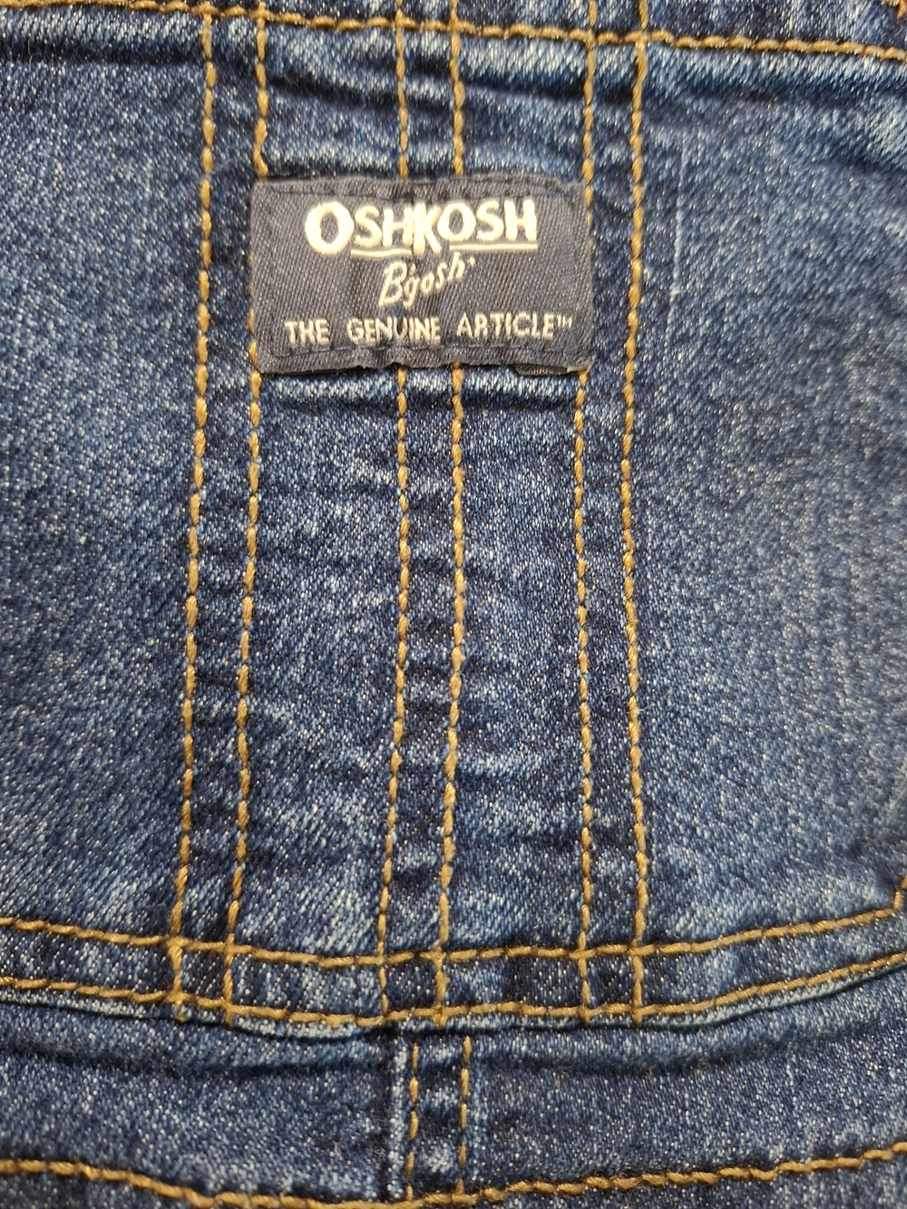 Vintage OshKosh B'gosh Blue Denim Kids Overalls - Picture 7 of 15